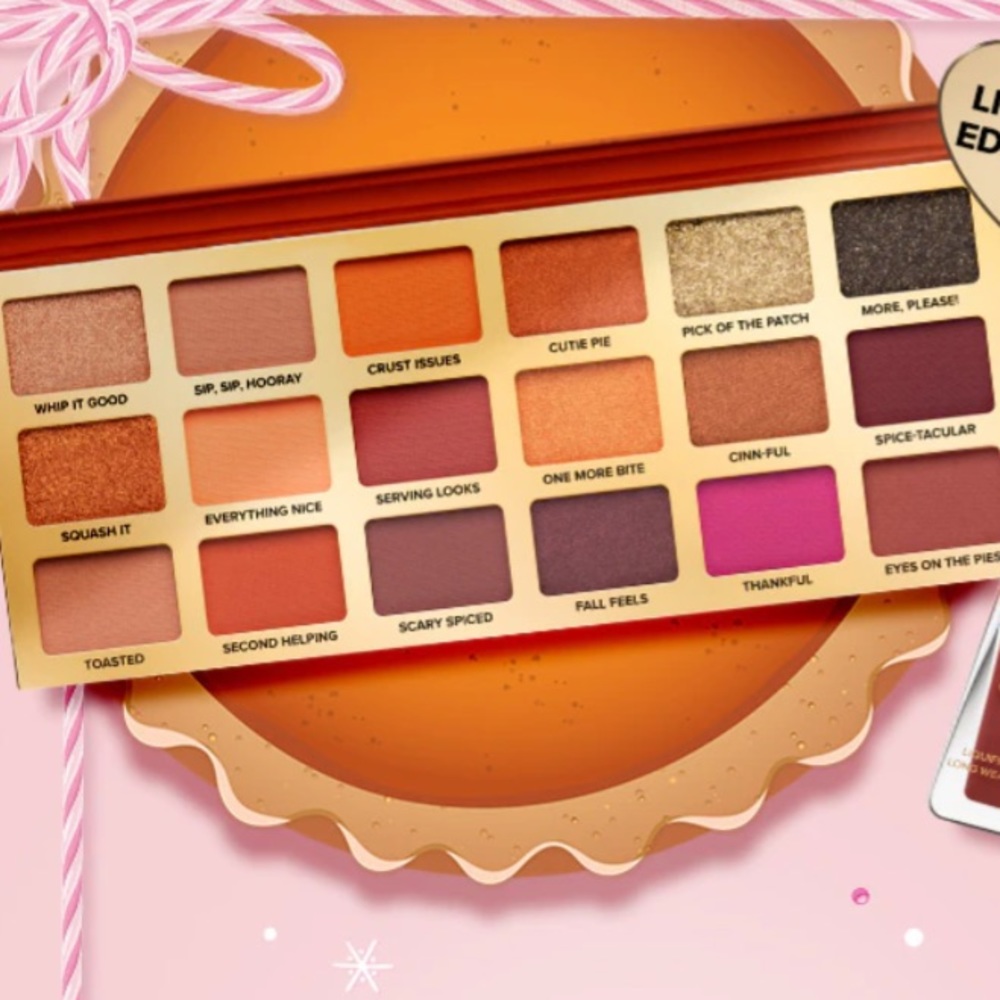 New Too Faced Pumpkin Spice Second Slice Eyeshadow Palette - Picture 5 of 17